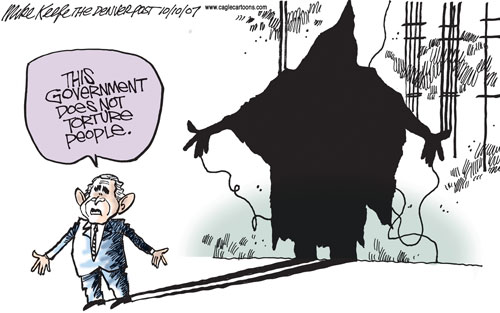 George W Bush Cartoon. “President Bush said it's time